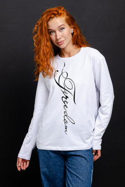 8513 Футболка с длинным рукавом женская