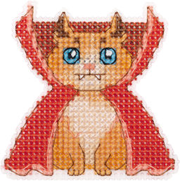 Klart набор для вышивания 8-556 Магниты. Кошачий карнавал 7.5 х 6 см