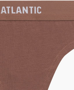 ATLANTIC 3CLP-013 Трусы стринги String - набор 3 шт. фуксия + светлый капучино + светло-розовый  фото 5