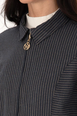 Kad_n Lacivert _izgili Fermuarl_ Dokuma G_mlek - U.s. polo assn фото 7