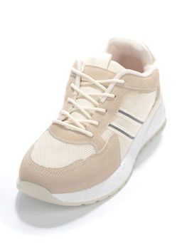 05-6027-6 BEIGE Кроссовки женские (искусственные материалы) - No name фото 5