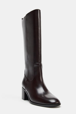 BLOCK HEEL KNEE-HIGH BOOTS - Zara фото 5