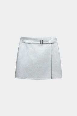 Юбка из денима с металлическим эффектом - Mollis фото 5