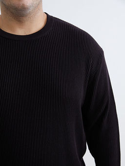 Bisiklet Yaka Erkek Triko Kazak