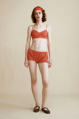 TOP POPEL?N CREATED BY CARAMEL LONDON X ZARA / Rojo