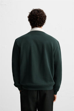 CONTRAST COLLAR POLO SHIRT - Zara фото 11