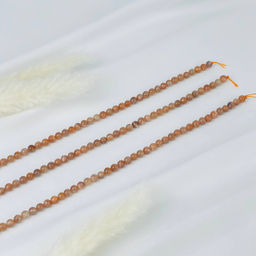 Бусины для украшений из Лунного камня (64 бусины) 39 см