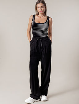 D43.222 Топ женский черно-белый