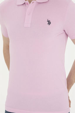 U. S. Polo Assn / Мужская розовая базовая футболка - U.s. polo assn фото 6