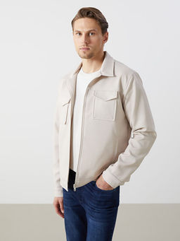 Slim Fit G?mlek Yaka Erkek Ceket