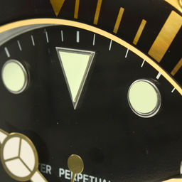 Часы настенные Субмарина д34см мягкий ход, металл., с датой (с люминесцентным циферблатом) (Китай) - Домашняя мода фото 3