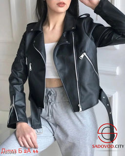 Женская куртка косуха кожаная - Bruno фото 2