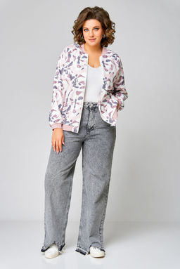 Бомбер Swallow 789 черный+принт леопард  фото 34