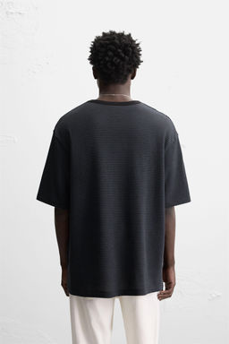 STRIPED JACQUARD T-SHIRT - Zara фото 3