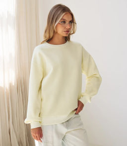 Свитшот #КТF003, светло-жёлтый