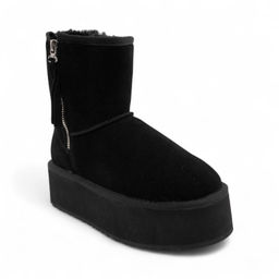 Сапоги из натуральной кожи R-60A черные