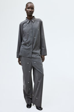 Pantalon con strass