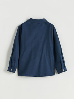 Basic Gabardin Uzun Kollu Erkek ?ocuk G?mlek