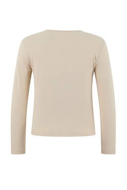 Tas %100 Pamuk Fitted/Vucuda Oturan Full Patl? Uzun Kollu Esnek Orme Bluz TWOSS26BZ00232 - Trendyolmilla фото 2