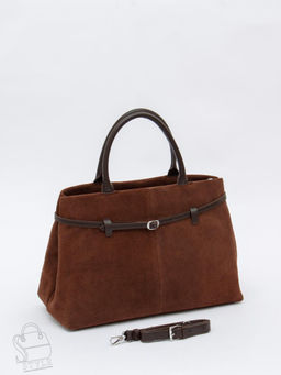 Сумка женская кожаная 8018-1S coffee Velina Fabbiano-Safenta