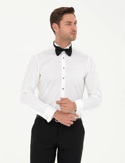 Beyaz Slim Fit Smokin G_mlek - Pierre cardin фото 3