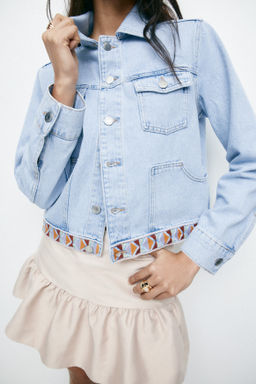 Cazadora denim con detalles bordados - H&m фото 6