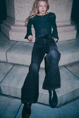 Wide Ultra High Jeans - H&m фото 5