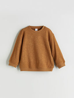 Bisiklet Yaka Erkek Bebek Sweatshirt