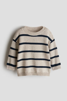 Jersey en punto jacquard de algod?n