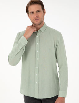 Ye_il Regular Fit Uzun Kollu G_mlek - Pierre cardin фото 3