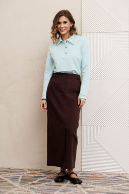 Костюм Gizart 5425 голубой, шоколадный джинс Костюм Gizart 5425 голубой, шоколадный джинс