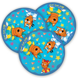 Тарелки бумажная «Три Кота. Морские приключения», в наборе 6 штук, 23 см