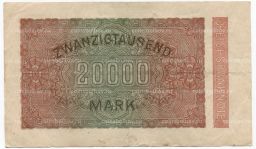 20000 марок 1923 года Германия
