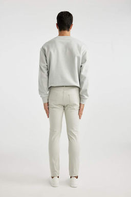 Узкие брюки-чинос из габардина и парусины - Defacto фото 7