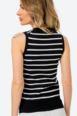 Женский вязаный топ в полоску Happy Fox  фото 15