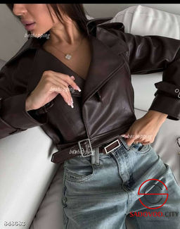 Кожаная женская куртка - Bruno фото 4