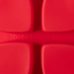 Форма для выпечки Доляна «Сердца», силикон, 16×16 см, 4 ячейки (7×7×3 см), цвет красный