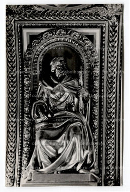 Открытка Исаакиевский собор  Статуя пророка на своде.Скульптор И.П.Витали