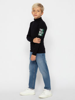 CRB wear/CWKB 63710-22-387 Водолазка для мальчика,черный/Ex.Cherubino  фото 2