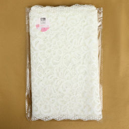 Кружевная эластичная ткань, 220 мм, 2.7±0.5 м, белая