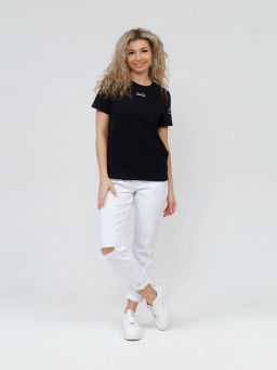 Футболка женская, цвет черный