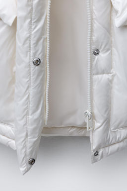 WATER-REPELLENT FEATHER DOWN PUFFER JACKET - Zara фото 8