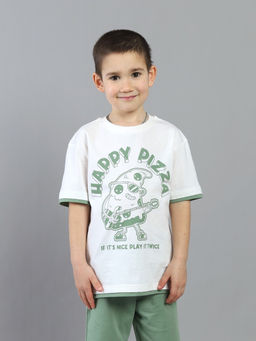 CRB wear / CSKB 90298-21K Комплект для мальчика (футболка, шорты),молочный/Ex.Cherubino фото 2