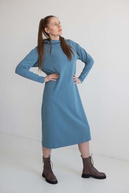 Платье футер 2х нитка ПЕНЬЕ - Knitka wear фото 2