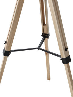 Торшер напольный "Эко" Е27 40Вт бежевый-белый тренога 45х45х150 см