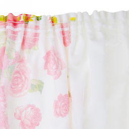 "Нежные эмоции" Шторы для кухни, 2шт 148х160см, на шторной ленте, хлопок "Премиум" 186г/м2, "Домашняя мода" (Россия)