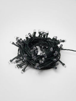 ULD-S0800-100/DGA MULTI IP20 CRYSTAL-1 Гирлянда светодиодная с контроллером Кристал-1, 8м. 100 светодиодов. Разноцветный свет. Провод зеленый. ТМ Uniel
