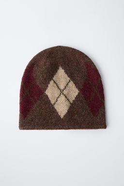 DIAMOND KNIT HAT - Zara фото 4