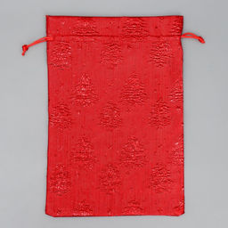 Цена за 5 шт. Мешочек подарочный новогодний парча «Ёлочка», 20×30 см ± 1.5 см