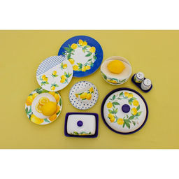 Маслёнка Доляна «Лимон», 17×12×8,5 см, доломит, белая